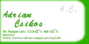 adrian csikos business card